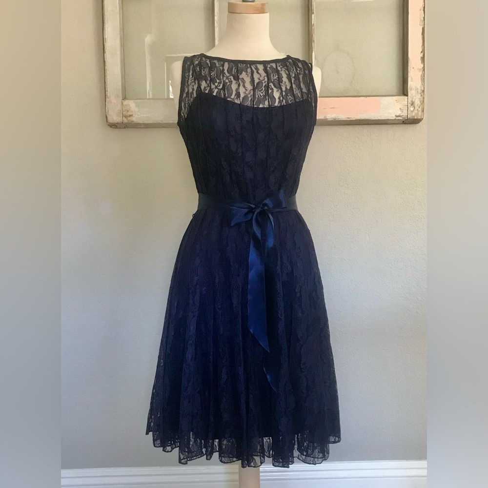 Cobalt Blue Lace Dress